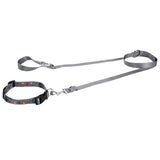 Halsbånd og line sæt mørkegrå