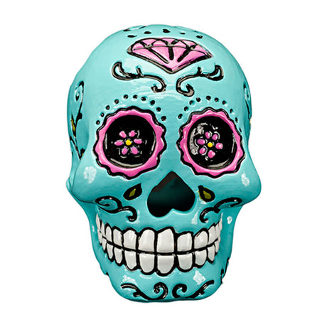 Akvariedek. Sugar Skull Kraniumm 6,9x5,72x7,62 cm blå - Maxi Zoo Danmark