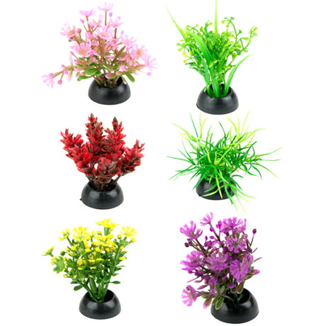 Akvariedek. Plastikplanter 6 stk 1,27x1,27x5,08 cm - Maxi Zoo Danmark