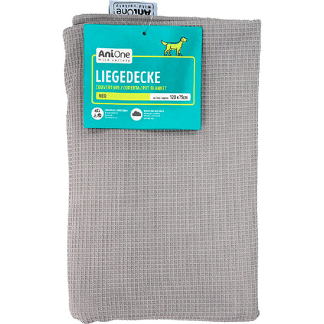 Hundetæppe120x75 cm grå - Maxi Zoo Danmark