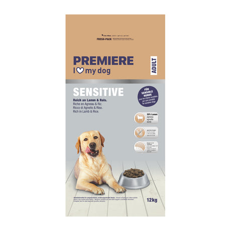 Adult Sensitive lam, ris 12 kg