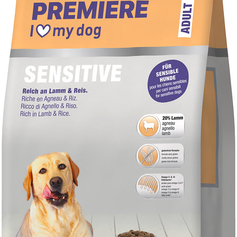 Adult Sensitive lam, ris 12 kg