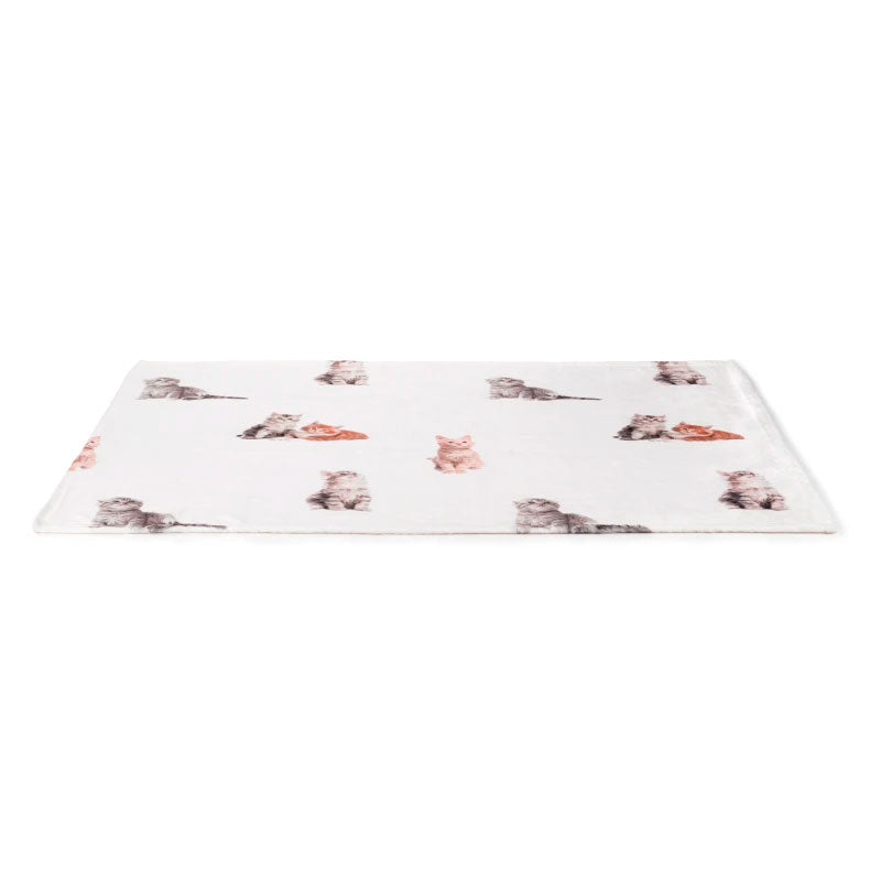 Tæppe m/katte120x85 cm