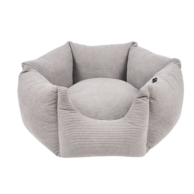 Hundeseng ComfyHex XL 85x85x28,5 cm lysegrå