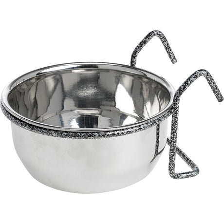 Rustfri foder- og vandskål - Maxi Zoo Danmark