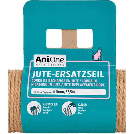 Jute rebø5 mm 37,5 m - Maxi Zoo Danmark