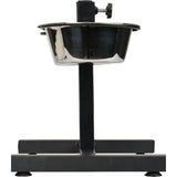 Foderstativ m/skåle rustfri stål - Maxi Zoo Danmark