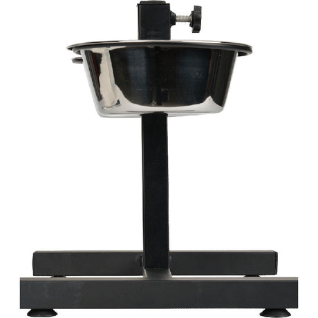 Foderstativ m/skåle rustfri stål - Maxi Zoo Danmark