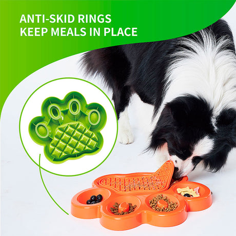 Slow Feeder Lick Pad 36x30x3 cm grøn - Maxi Zoo Danmark