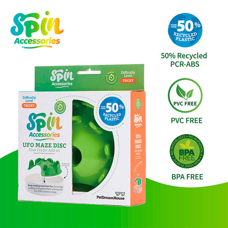 Ufo Maze Disc 23x5,6 cm grøn - Maxi Zoo Danmark