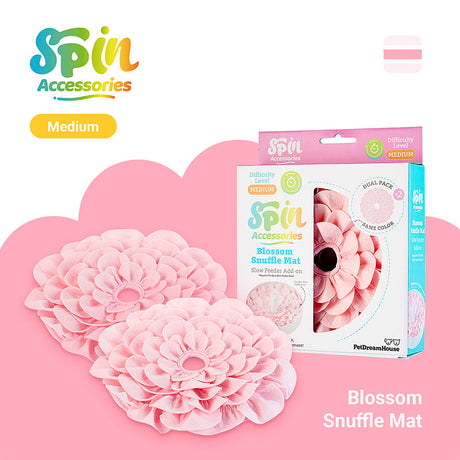 Blossom Snuffle Mat 23x3 cm 2-pak lyserød - Maxi Zoo Danmark
