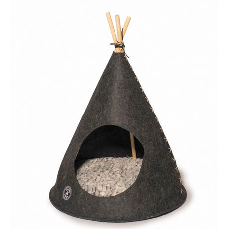 TeePee 51x51x 64 cm grå - Maxi Zoo Danmark
