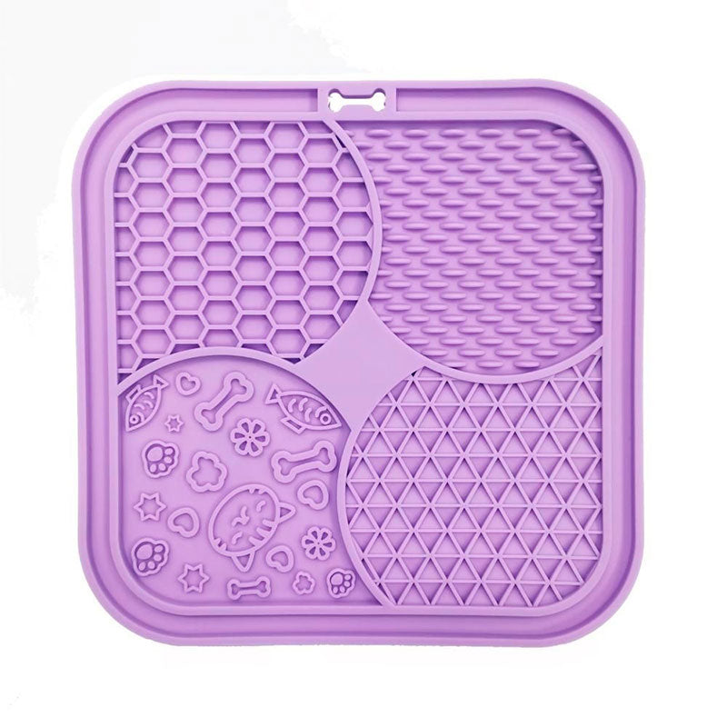 Slikkemåtte Lily20x20x1,2 cm lilla