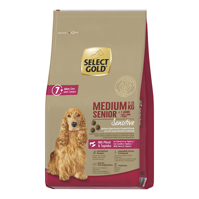 Senior Sensitive Medium hest, tapioka 12 kg - Maxi Zoo Danmark