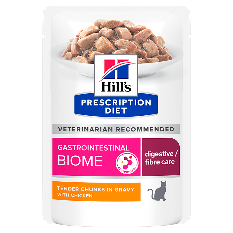 Diætetisk Feline GI Biome kylling 12x85 g