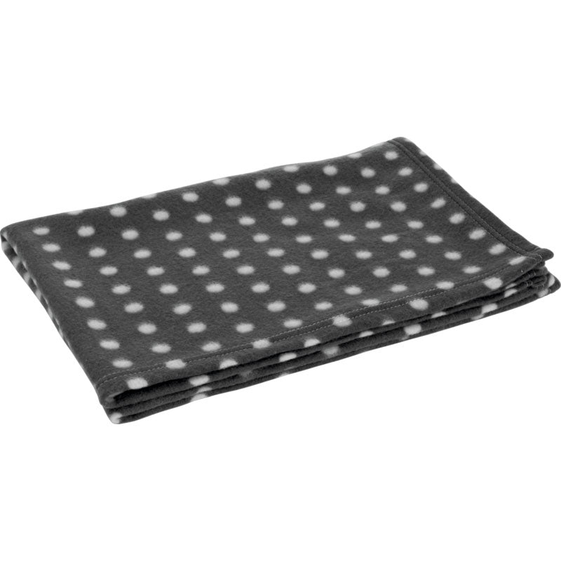 Fleecetæppe classic 100x70 cm grå