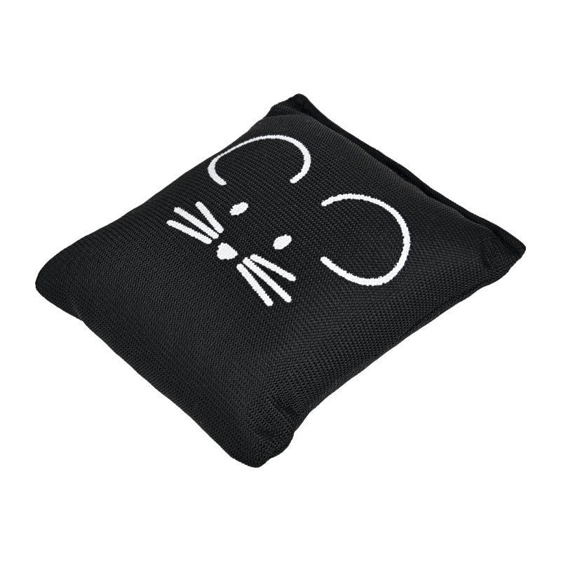Hyggepude med catnip 7x9 cm sort