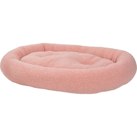 Hundeseng Teddy oval 80x55 cm rosa - Maxi Zoo Danmark