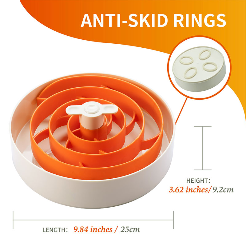 Interactive Feeder SpiralTricky 11x25x30 cm Orange - Maxi Zoo Danmark