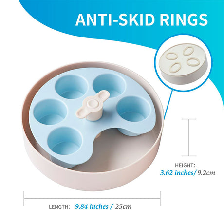 Interactive Feeder Palette Medium 11x25x30 cm lyseblå - Maxi Zoo Danmark