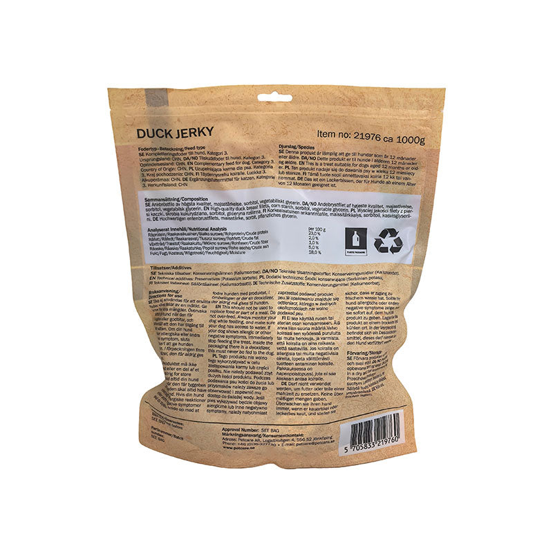 Tørret andekød strimler 1 kg