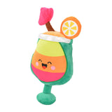 Plyslegetøj cocktails m/lyd 22x9 cm - ass. varianter