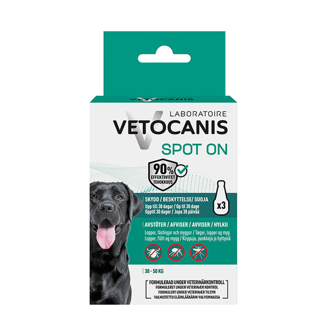 Anti-parasitmiddel Spot-on hund L 30-50 kg 3x3 ml - Maxi Zoo Danmark