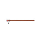 Læderhalsbånd Soft Brun 15 mm - 27-36 cm