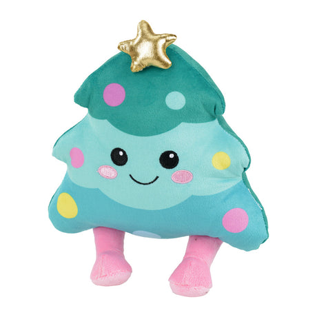 Plyslegetøj juletræ/gingerbread man XMAS  m/lyd - 2-pak, 23 cm