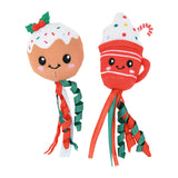 Plyslegetøj m/knitrefolie XMAS 2-pak, ass. Varianter