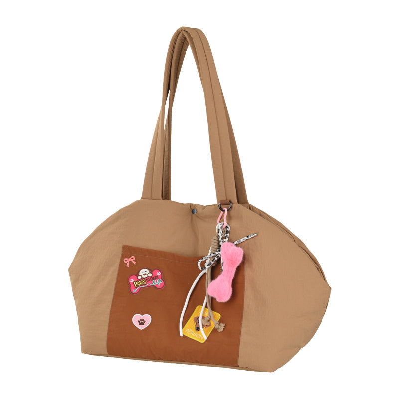 Hundetaske Palina m/stofmærker & nøglering 44x21x32 cm