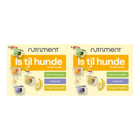 Hundeis banan & jordnød 90ml