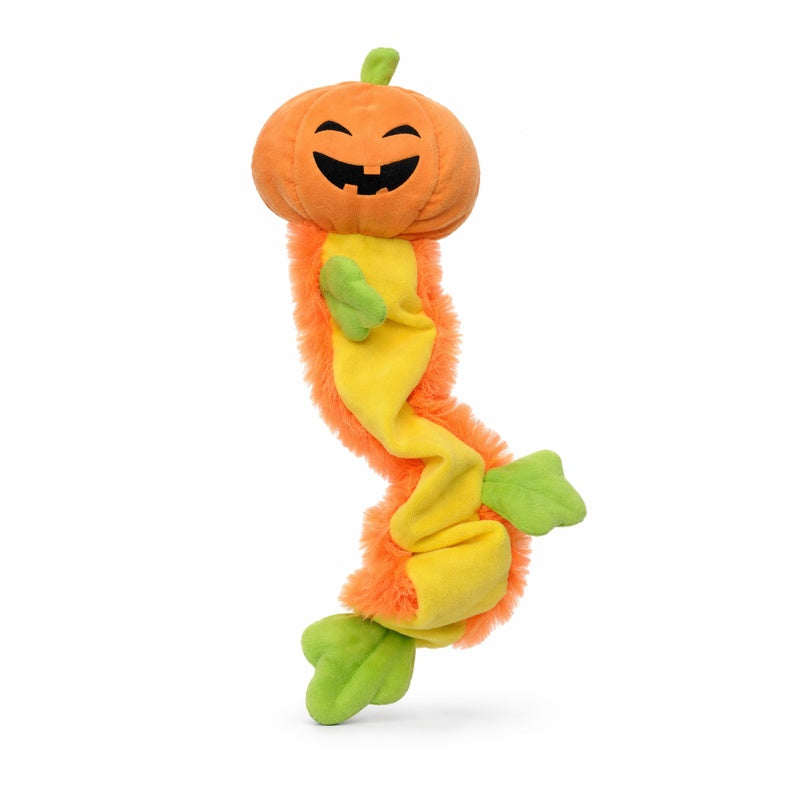 Plyslegetøj halloween græskar m/piv og elastisk reb
