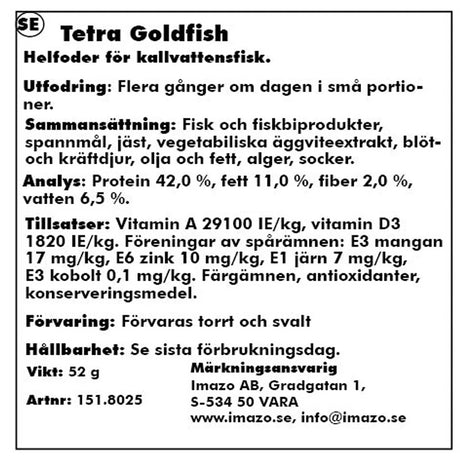 Goldfish Flager 250 ml - Maxi Zoo Danmark