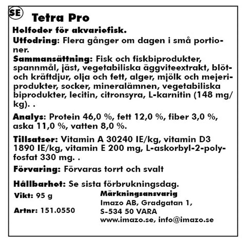 Tetrapro Crisps 500 ml - Maxi Zoo Danmark