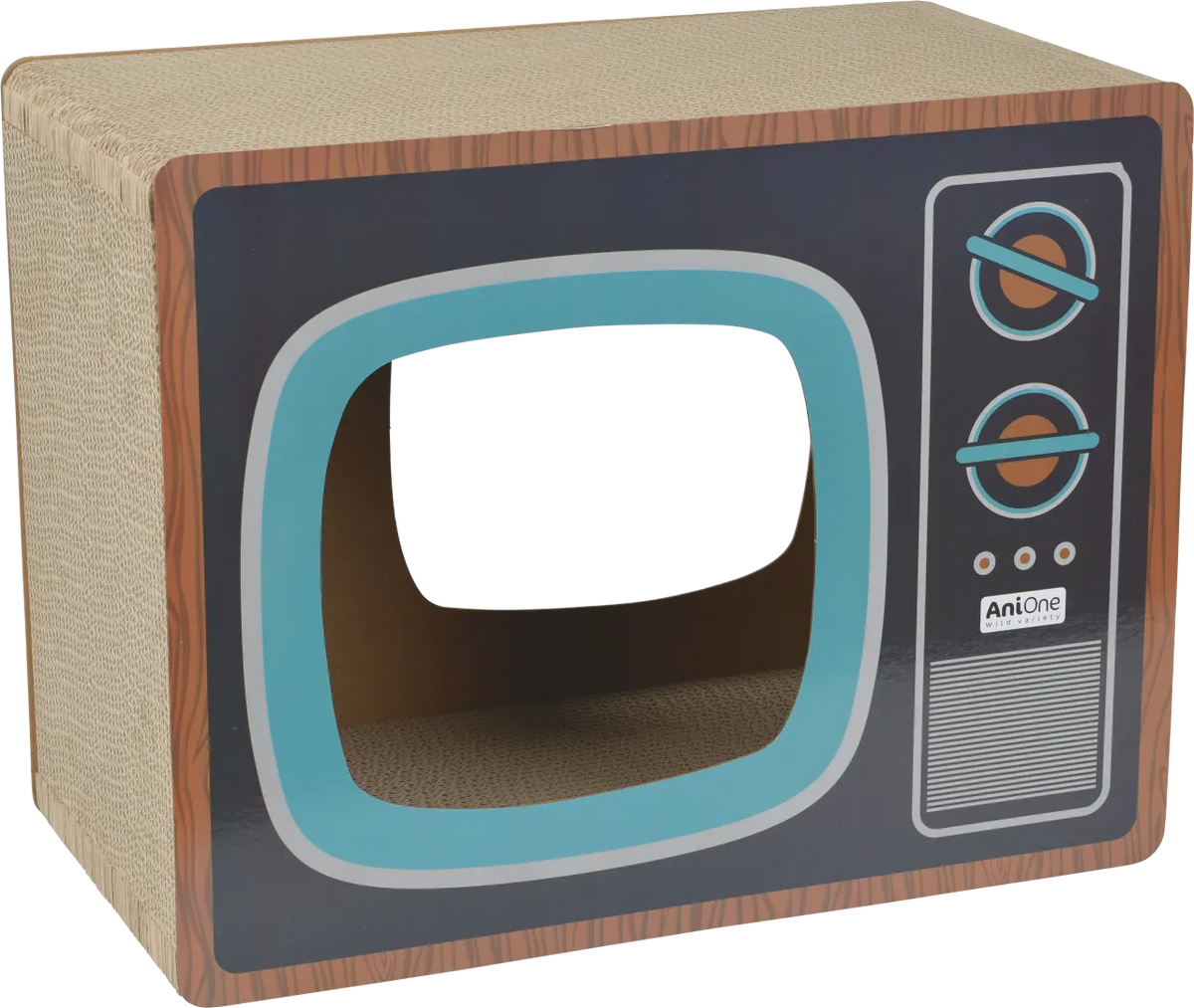 Kradseboks TV blå, 44x23x34 cm